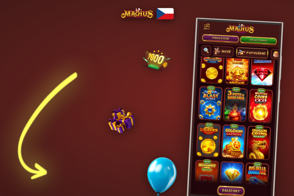Magius Casino mobilní aplikace běží plynule na Wi-Fi i mobilních datech