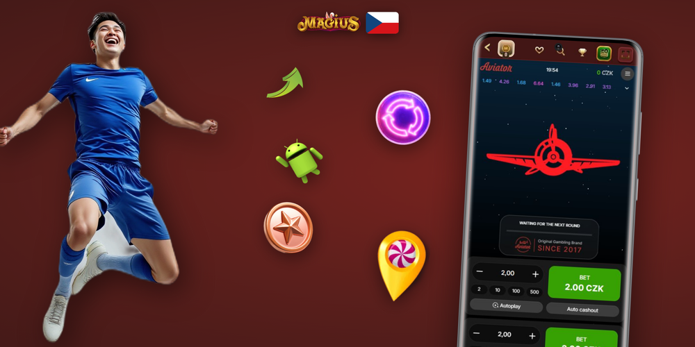 Aviator online v Magius Casino – výrazný multiplikátor 2,47x a tlačítko Cash Out