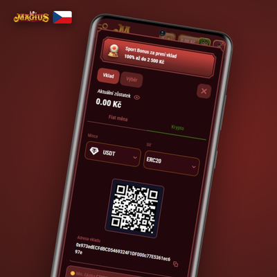 Bankovní převod pro vyšší vklady přímo na účet Magius Casino