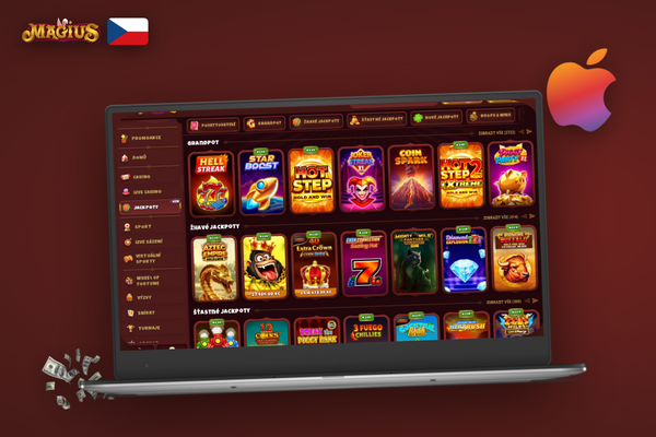 Partnerský dashboard Magius Casino zobrazující grafy konverzí a výplat RevShare