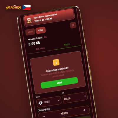 Mobilní sázenka Magius Casino s fotbalovými zápasy a možností cash-out
