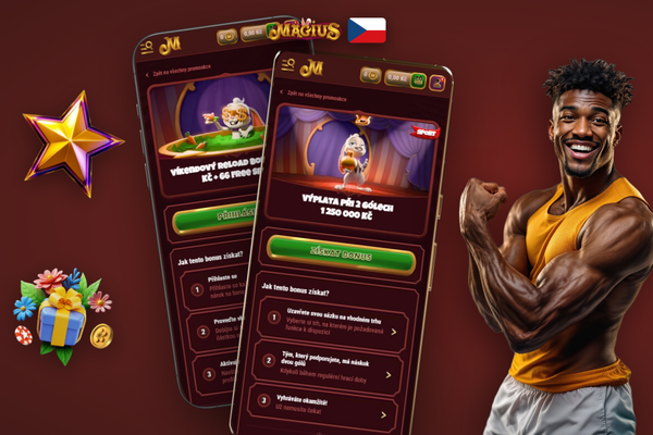 Rozhraní sázkové kanceláře Magius Casino s kurzovou nabídkou v desetinném formátu
