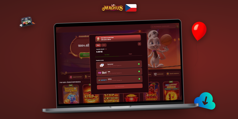 Zákaznická podpora Magius Casino dostupná přes chat při jakémkoliv dotazu k vkladu