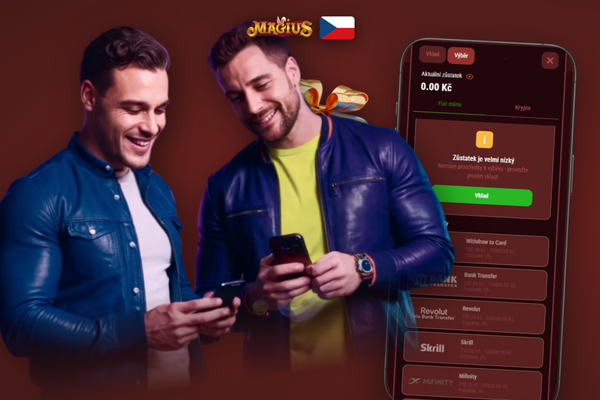 Průběh zpracování výběru výhry v Magius Casino podle zvolené platební metody